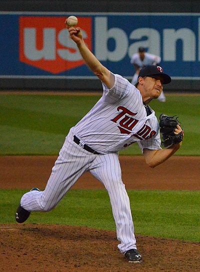 Correia during his tenure with the Minnesota Twins in 2013