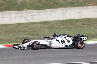 <span class="mw-page-title-main">AlphaTauri AT01</span> Scuderia AlphaTauri racing car for the 2020 Formula One season