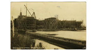 Dantzler Shipyard, Moss Point, Mississippi, circa 1910 DantzlerShipyard, MossPoint, MS.png