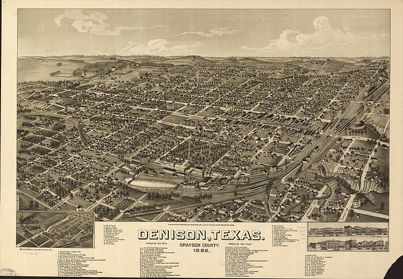 File:Denison, Texas, Grayson County 1886. LOC 75696589.jpg