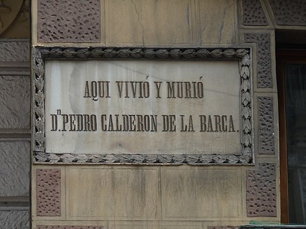 Detalle de la fachada de la Casa de Calderón de la Barca.jpg