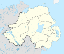 Map of Northern Ireland's districts