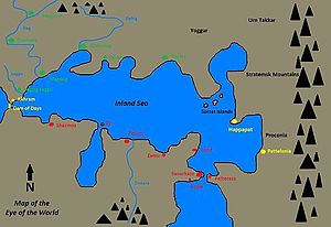 Map of the Eye of the World Dray Prescot Eye of the World.jpg