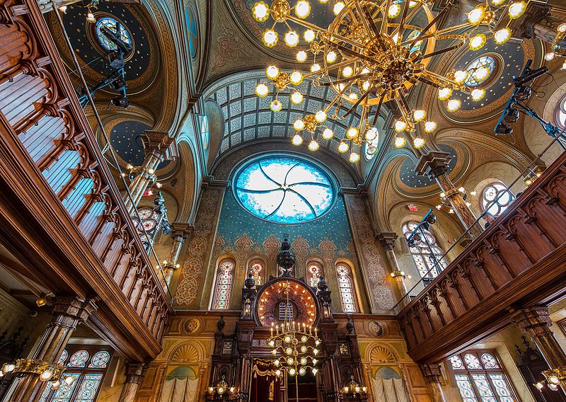 File:Eldridge Street Synagogue Looking Up.jpg