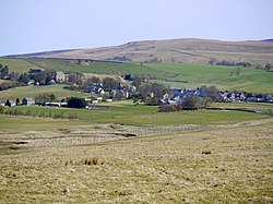 The village of Elsdon in Redesdale