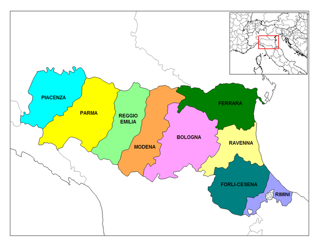 Mga provincia kan Emilia-Romagna