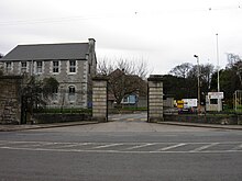 Entrance way and gates to St. Brendan's Psychiatric Hospital, Grangegoran, Dublin 7. Ireland.jpg