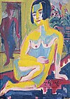 Ernst Ludwig Kirchner - Desnudo femenino sentado. Estudio (reverso).jpg