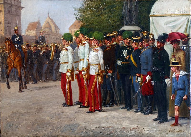 File:FRIEDBERG Salomon Emanuel – vojenská paráda v Praze (1900).jpg
