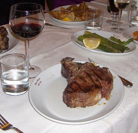 Florentine steak in Florence, Italy