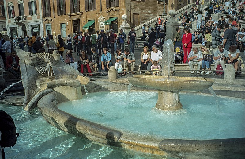 File:Fontana della Barcaccia (Rome) 01(js).jpg