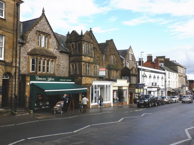 A modern (2009) photograph of the main street in Chard, Somerset, Bondfield's home town