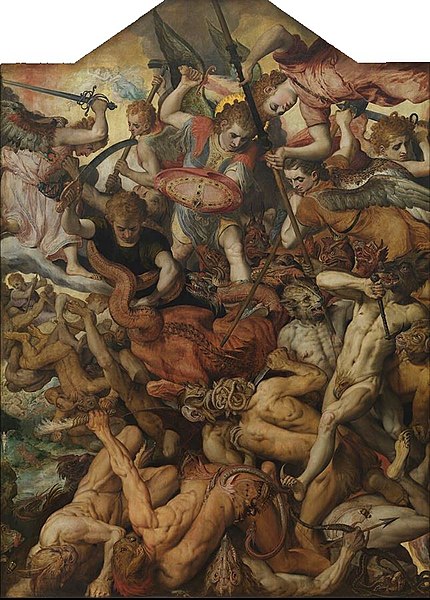 File:Frans Floris - The fall of the rebellious angels.JPG