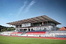 Friedensstadion Halberstadt, Spielort des Regionalligisten VfB Germania Halberstadt