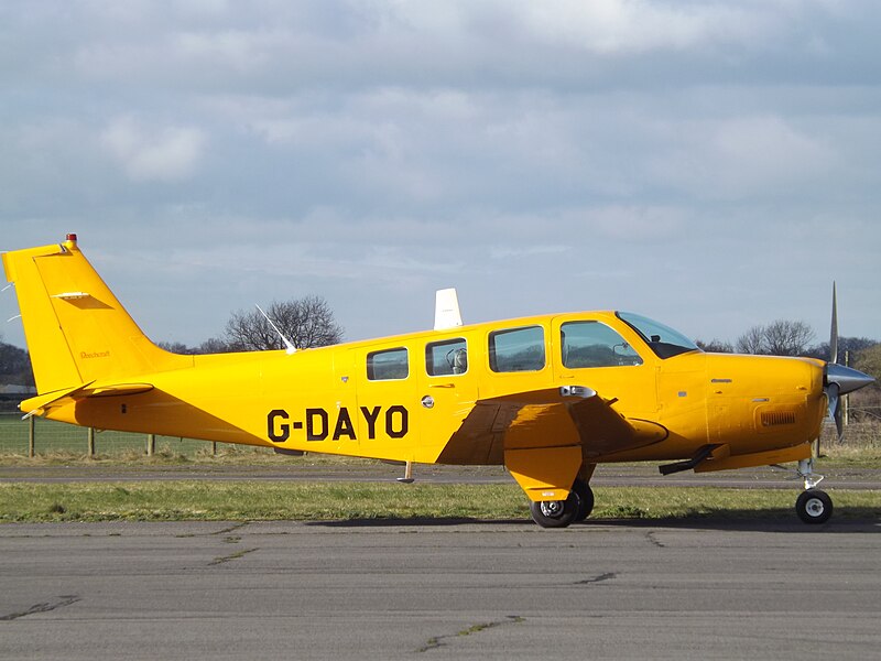 File:G-DAYO Beech Bonanza Debonair 36 (Exeter Aviation) (46588845031).jpg