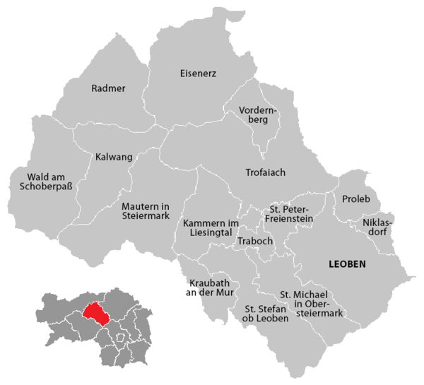 Kommuner i Leoben -distriktet