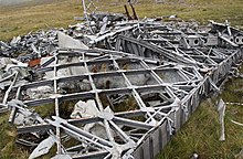 Détail de la structure d'un appareil détruit en 1944.