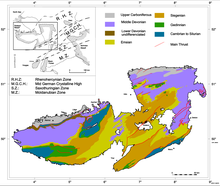 Geological sketch of the Rhenish Massif