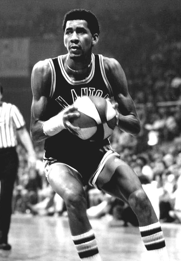 George "Iceman" Gervin of the San Antonio Spurs, c. 1975