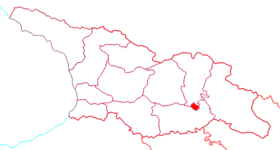 Location of Tbilisi in Georgia