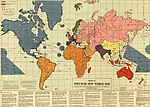Miniatura para Mapa esquemático del nuevo mundo de postguerra