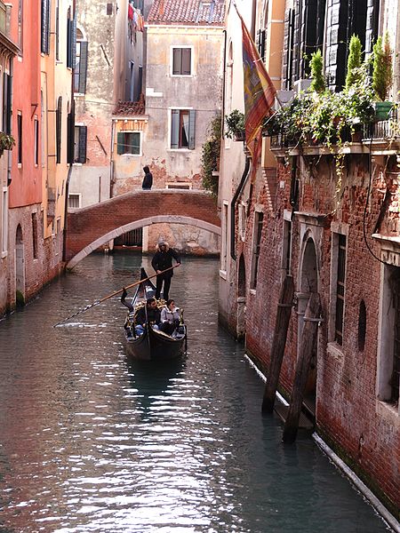 File:Gondola in a Venice canal.jpg