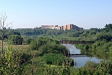 View of the Grande Prairie campus from across Muskoseepi Park Grande Prairie Regional College 01.jpg