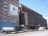 ADM sign painted on the adjoining building Great Northern Elevator rt.JPG