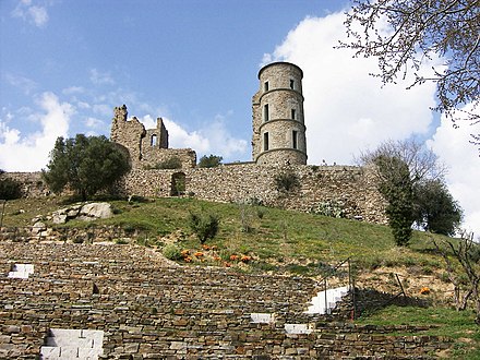 The ruins of the Grimaldi castle at Grimaud, near Saint-Tropez