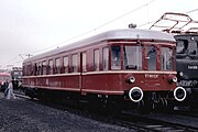 41. KWDer VT60 531 der Hammer Eisenbahnfreunde während der Jubiläumsschau "150 Jahre Deutsche Eisenbahn" im Eisenbahnmuseum Bochum im Stadtteil Dahlhausen (Oktober 1985).