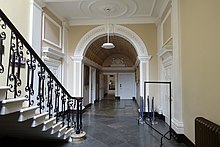 The West Corridor and foot of West Staircase Hallway - Stowe House - Buckinghamshire, England - DSC07234.jpg