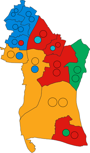 Havant UK ward map 2024.svg