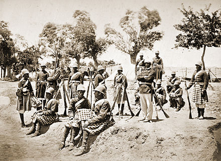 Highlanders of Amir Yaqub at Gandamak