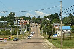 Hauptstraße (Route 114) nach Norden