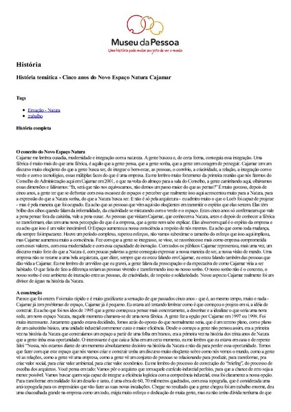 File:História Temática - Cinco Anos do Novo Espaço Natura Cajamar, História  no Museu da Pessoa (46380).pdf - Wikimedia Commons