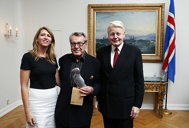 Forman was given an award for his lifetime achievement by the president of Iceland in 2009.
