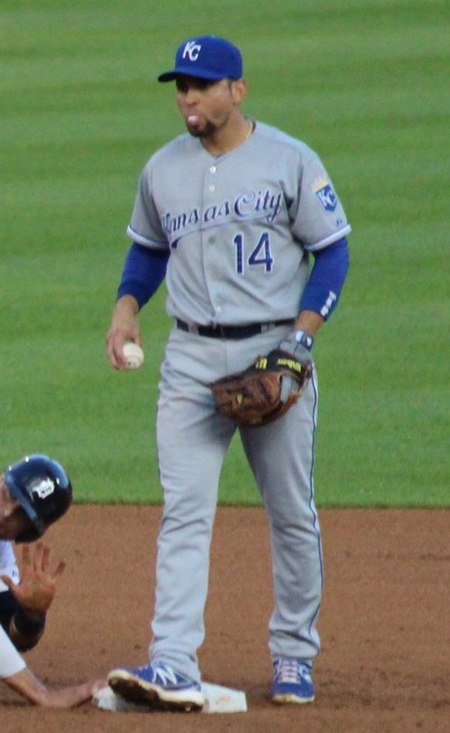 Infante with the Kansas City Royals