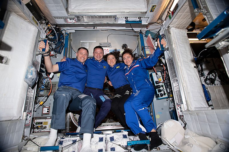File:ISS-60 Four NASA astronauts pose in the Harmony module.jpg