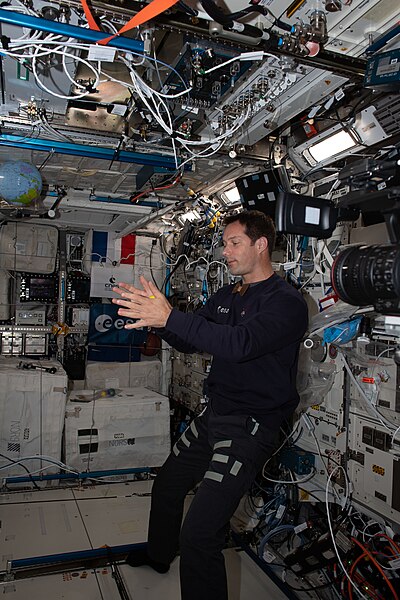 File:ISS-65 Thomas Pesquet performing the Illusion activity 1.jpg