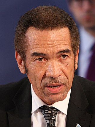 <span class="mw-page-title-main">Ian Khama</span> Fourth president of Botswana from 2008 to 2018