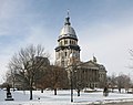 Springfield - Illinois Eyalet kongresi Capitol binası kış görüntüsü