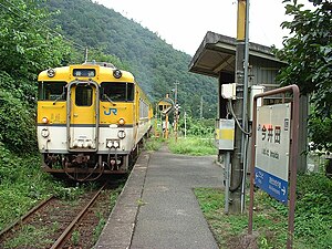 下行列車停靠中（2003年8月）