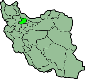 Poziția regiunii Provincia Qazvīn ( Ostān Qazvin) استان قزوین