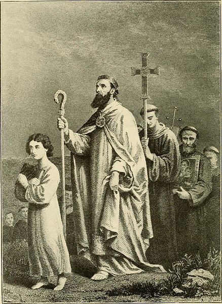 "Patrick going to Tara", illustration from a 1904 book