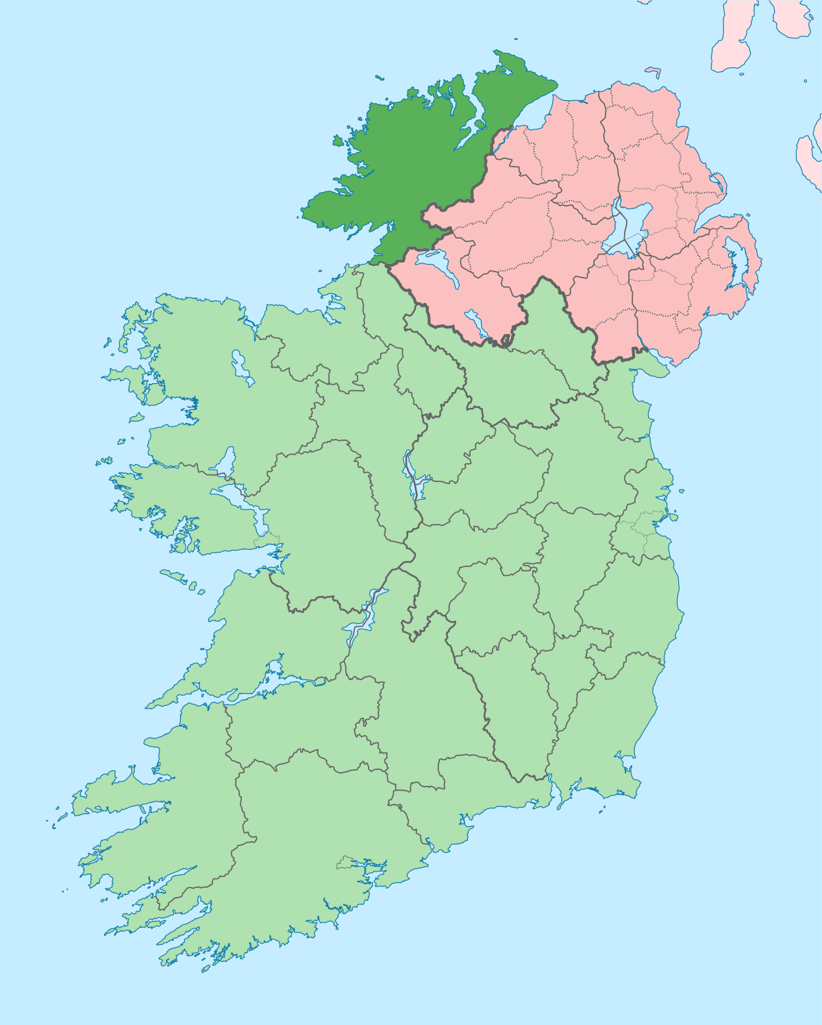 where is county donegal ireland on the map County Donegal Wikipedia where is county donegal ireland on the map