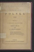 Józef Ignacy Kraszewski Programm polski. 1872