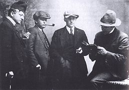 Janus Djurhuus (1881-1948), Jørgen-Frantz Jacobsen (1900-1938), William Heinesen (1900-1991) and Hans Andrias Djurhuus (1883-1951)