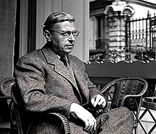 O filosofo Jean-Paul Sartre.