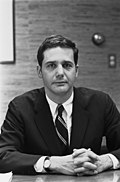 Magruder Jeb Magruder, photo portrait, Nixon administration, black and white.jpg