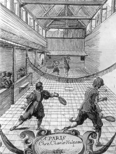 Jeu de paume in the 17th century.